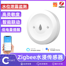 ZigBee涂鸦智能家居漏水探测器安防报警无线水浸传感App远程控制