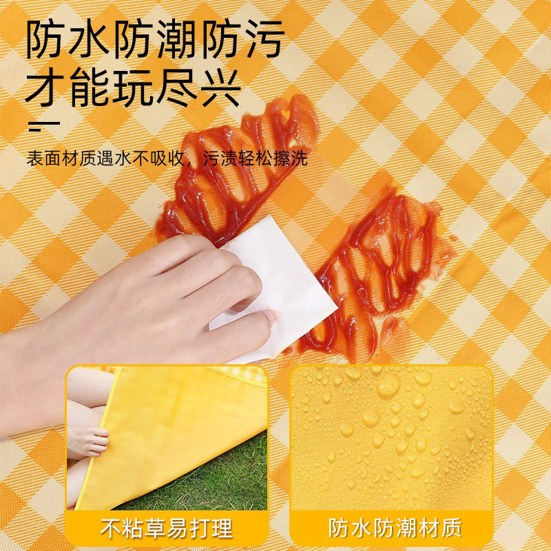 ピクニック用のピクニック用のピクニック用の防水防湿ビーチマットは、屋外のキャンプ用のピクニック用の防湿マットを厚くします。|undefined