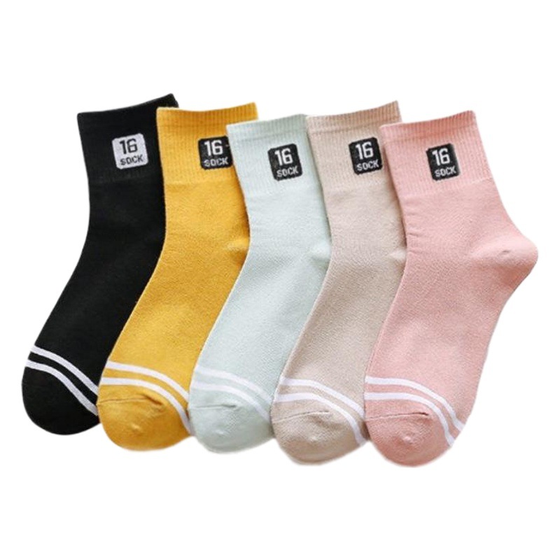 Calcetines de Otoño e Invierno para mujer calcetines de media pantorrilla dibujos animados lindo oso Calcetines de algodón japonés calcetines de mujer transpirables ventas directas de fábrica