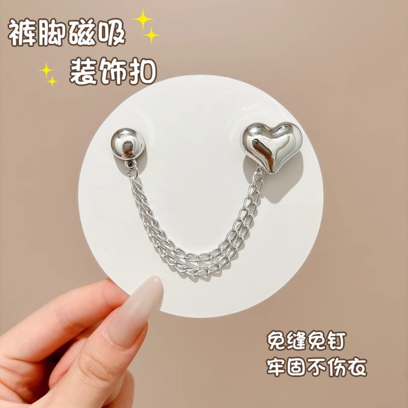 Los pantalones son a prueba de trapear largos y cortos, cadena de artefacto, hebilla de succión magnética, clip lateral de la pernera del pantalón, hebilla oculta fija sin perforaciones