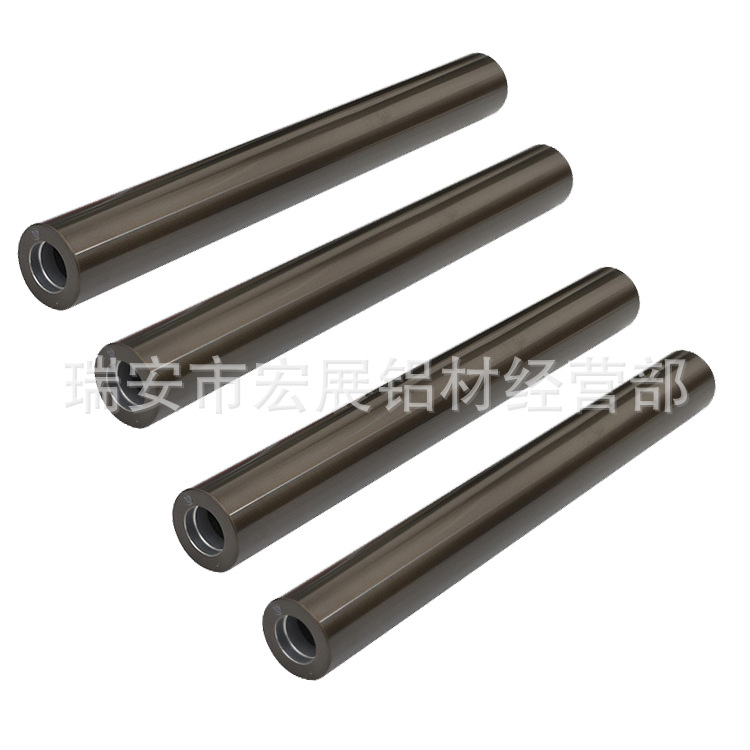 柔版凹版吹膜机制袋机配件铝导辊铝合金导辊茶色硬质阳极氧化导辊