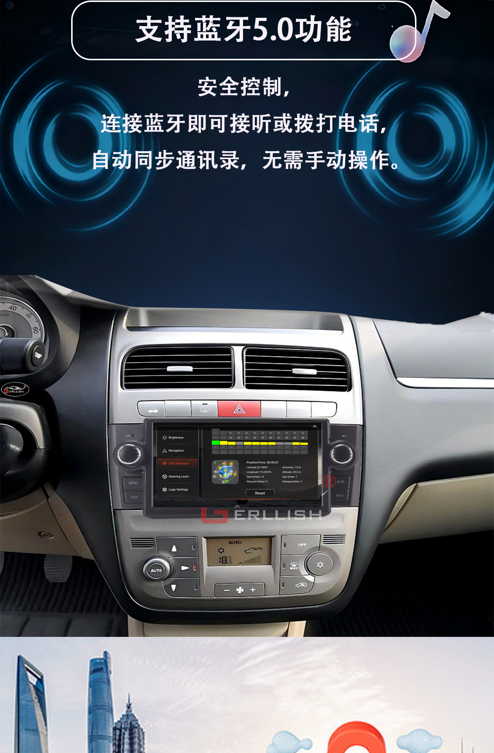 Suitable for 2007 to 2012 Fiat Lenza Car Models, Android Gps Navigation, Wireless Carplay, Car Gps Navigation