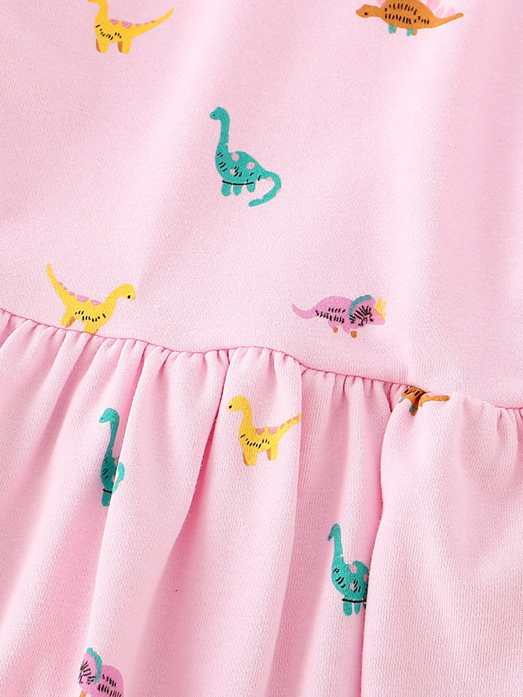 Vestido infantil malwee nuevo vestido casual de otoño para niños pequeños y medianos en Europa y los Estados Unidos vestido de baño de cuello redondo vestido de princesa de manga larga