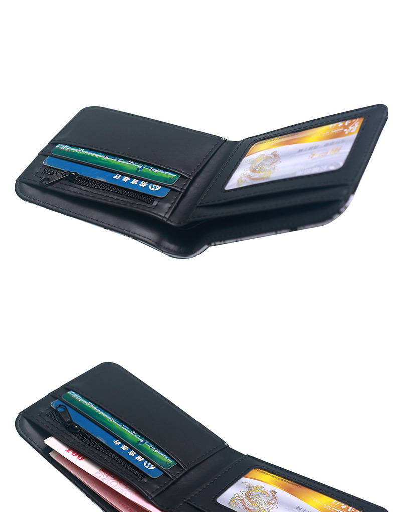 Unisex Letter Skull PVC Open Small Wallets display picture 5