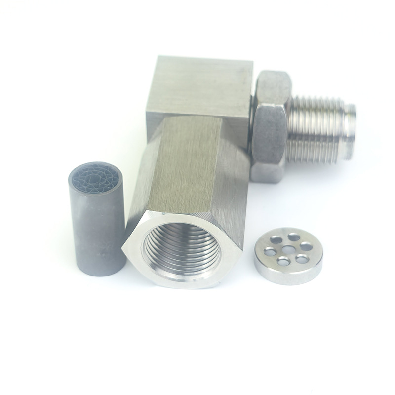 In-Stock Cross-Border Hot-Selling Car Modification Parts Stainless Steel Sensor 90-Degree Extension Connector M18*1.5