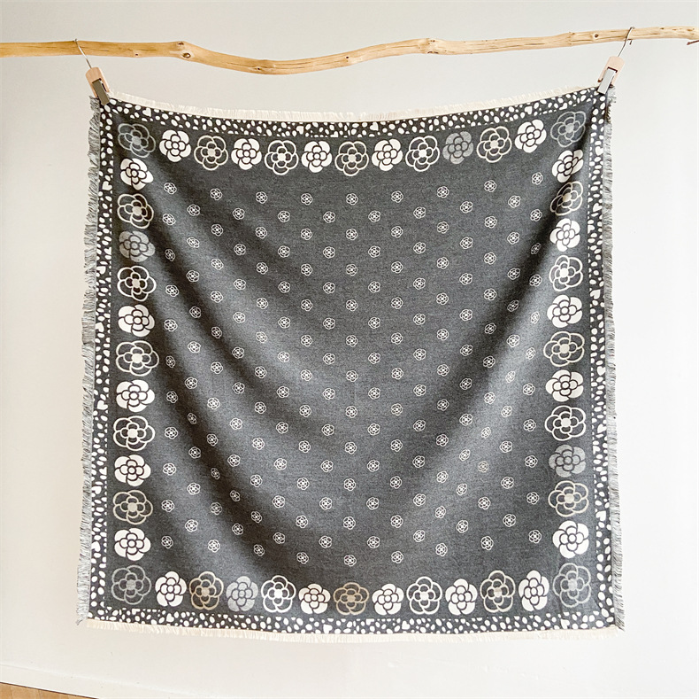 Sciarpa calda in cashmere versatile, sciarpa di camelia da donna, sciarpa di alta qualità, sciarpa autunnale e invernale_voghion.com