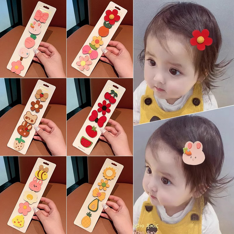 Niños velcro pegatinas de cabello para bebés lindos no dañados pegatinas de frangeo frente lateral broche de sudor broche de cabello