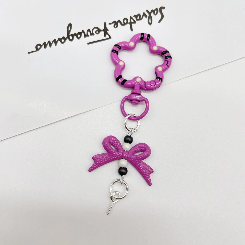Universal keychain flower-shaped, accessories, flowered, DIY