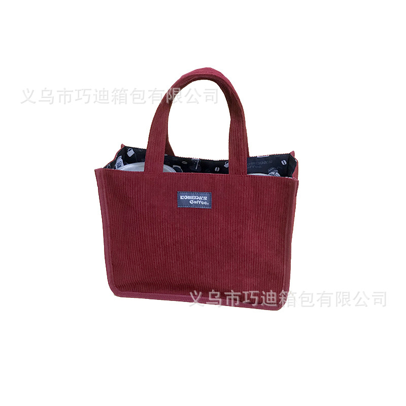 女包 灯芯绒2021新款小方包韩国ins包袋外贸潮流手提包单肩包