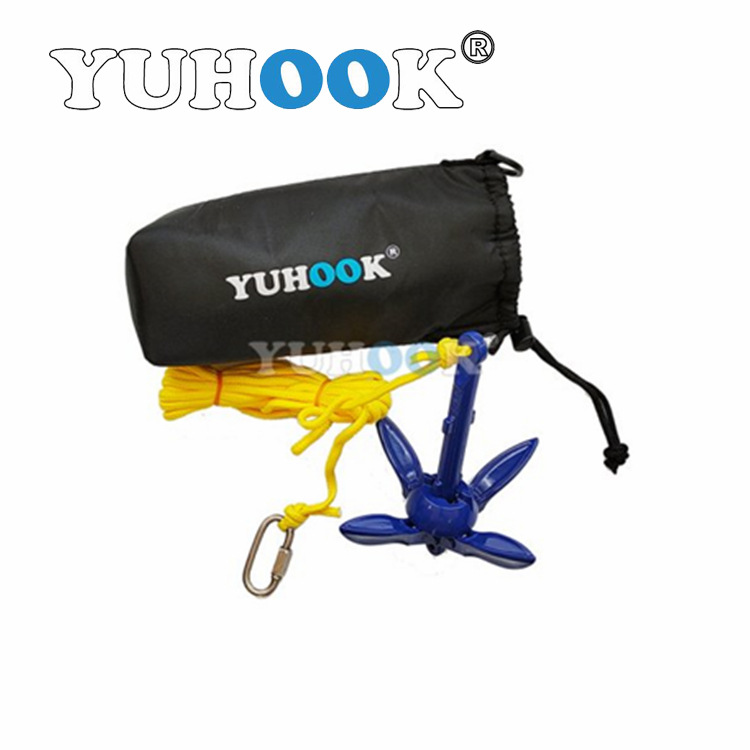 铝合金折叠锚组合伞锚 莲花 十字锚冲锋舟皮划艇用外贸爆品 现货