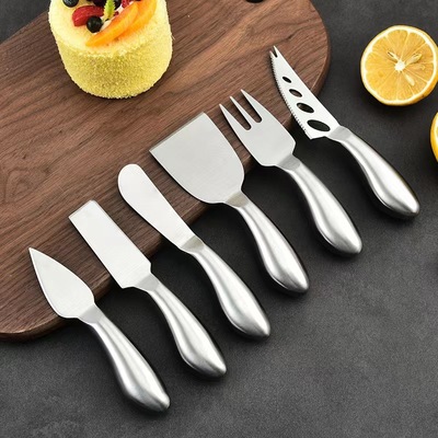 Stainless steel Cheese knife suit Baking tool Steak knife butter Butter cheese Pizza pocket knife