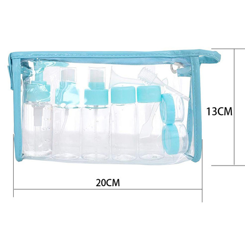 Cosmetic travel set bottle spray bottle lotion bottle cosmetic travel bottle 11-piece set PET