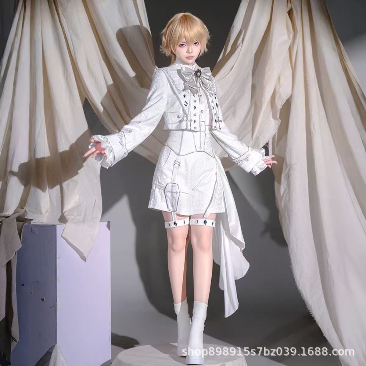 Lolita Court-Style Prince Outfit Complete Set, Two-Dimensional Style Little Boy Jacket, Shirt, Shorts, Lolita Outfit