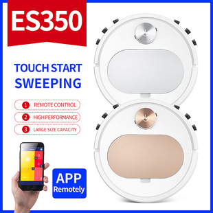 Cross-Border Household Es350App Fully Automatic Timed Sweeping Robot Intelligent Remote Three-In-One Sweeper Factory