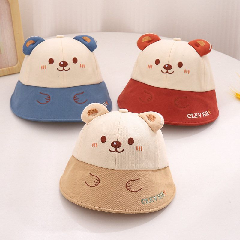 Sombreros para bebés sombreros de primavera y otoño sombreros para bebés varones sombreros de lengua de pato para mujeres grandes gorras para salir lindos sombreros de sol sombreros de pescador para niños