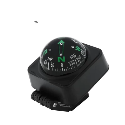 High-precision car compass for vehicle use, ideal for self-driving trips, leak-proof, multifunctional decorative item (Avto kompas) - english-version-black-compass-foldable
