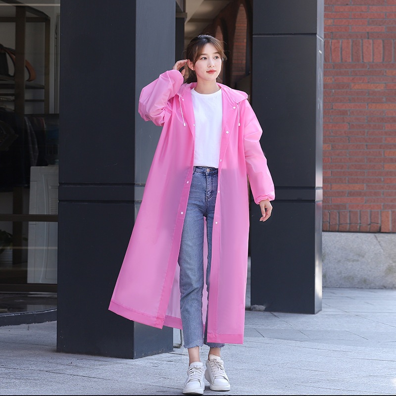 Impermeable no desechable EVA, estudiante de trekking para adultos, rafting ligero, viaje al aire libre, poncho portátil de una pieza