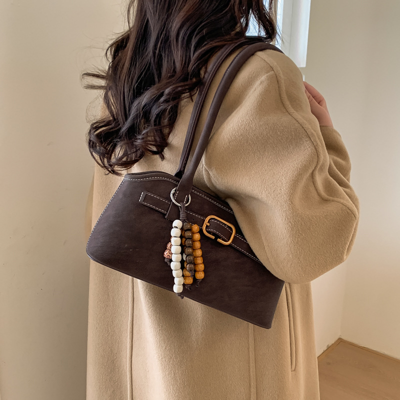 Retro Shoulder Bag For Women, Elegant Underarm Handheld Shell_voghion.com