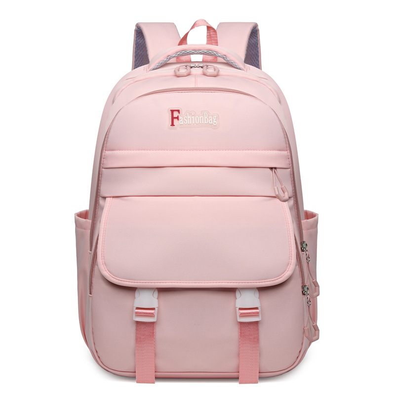 Transfronterizo nuevo estudiante de secundaria mochila hombres y mujeres de protección de la columna vertebral ligera mochila de gran capacidad versátil mochila de computadora de cercanías