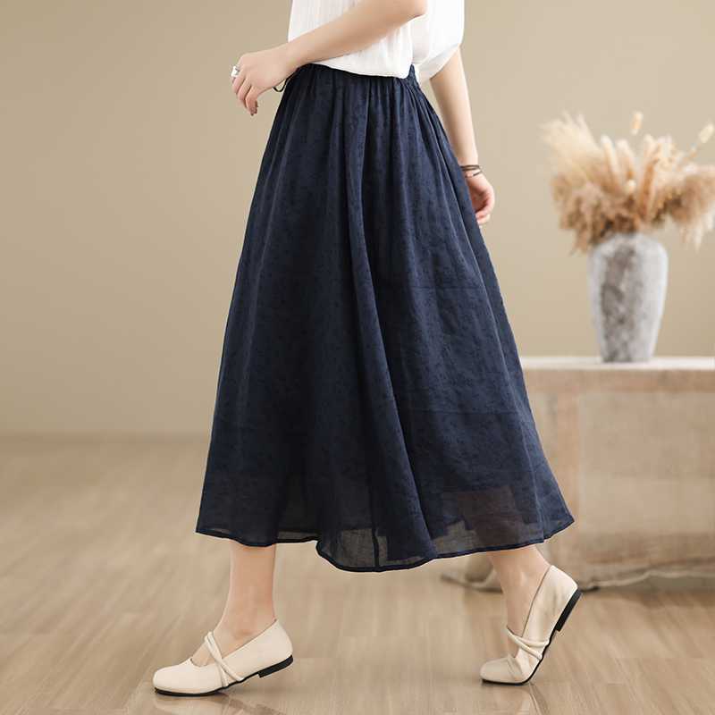 Retro cotton skirt