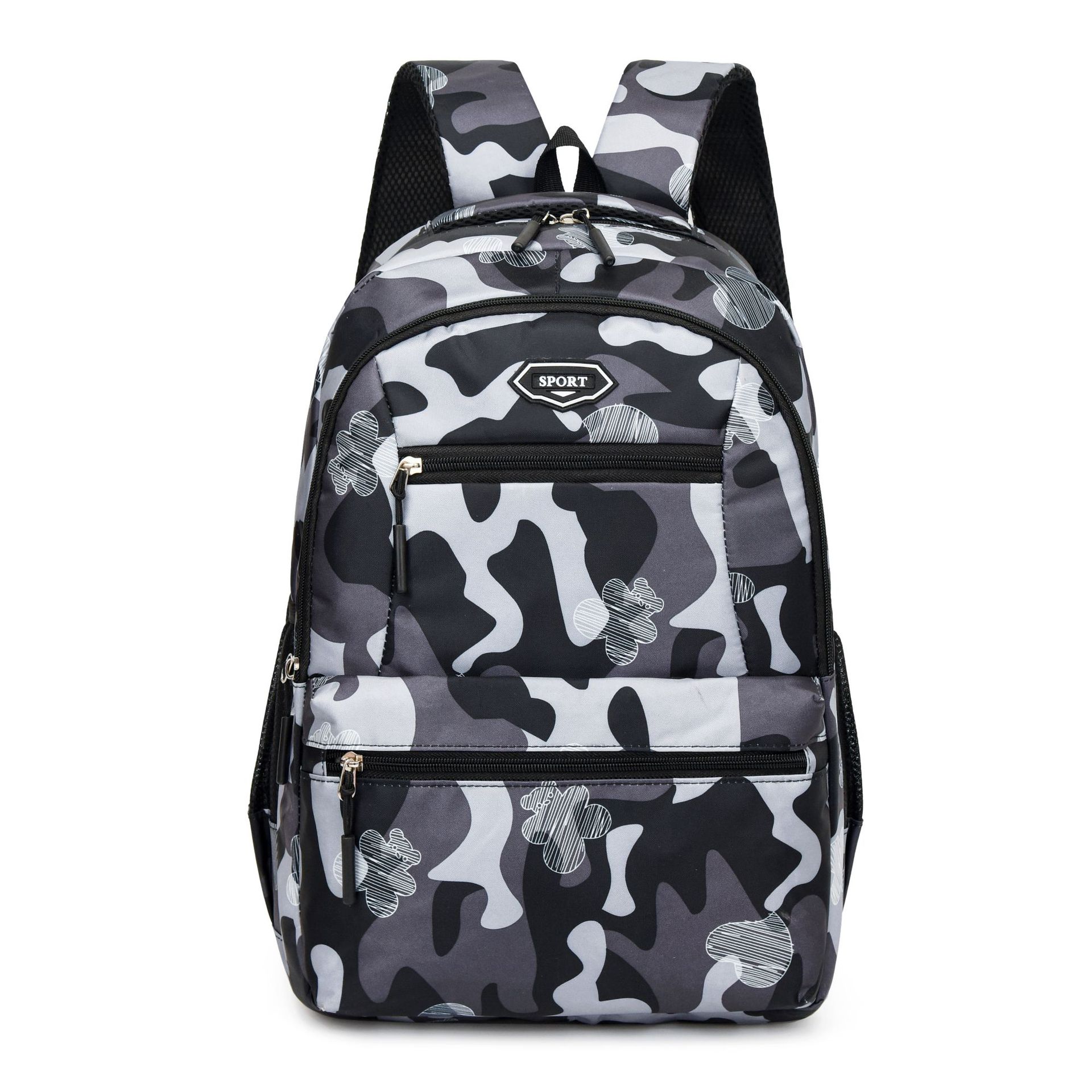 2024 nueva mochila casual de todo fósforo para estudiantes de secundaria y preparatoria de gran capacidad 15,6 pulgadas computadora reducción de carga mochila escolar al por mayor