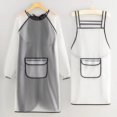 透明TPUカバー家庭用キッチンエプロンはロゴ男女広告作業服が腰を囲んで対外貿易卸売りをカスタマイズできる