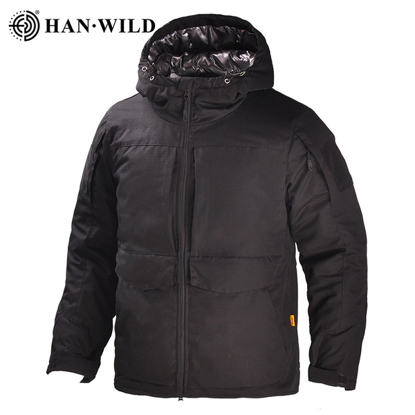 Men's camouflage tactics travel keep warm down jacket for camping