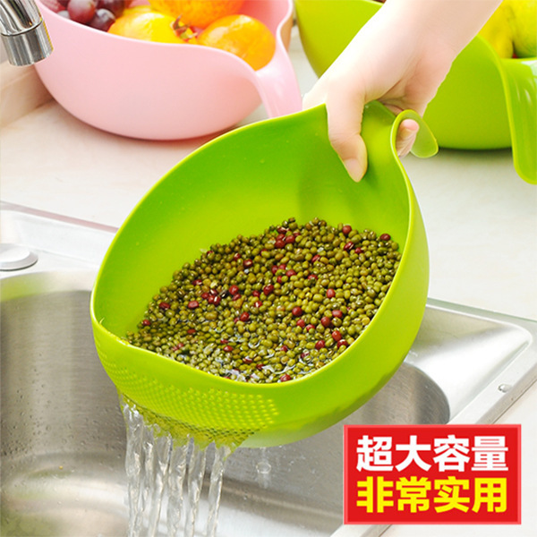 淘米器洗米筛漏塑料淘米盆篮厨房用品沥水篮洗菜篮子洗菜盆水果篮|undefined