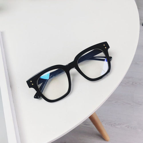 Internet celebrity Sydney's same style without makeup and versatile large frame plain mirrors for women black frame glasses on behalf of