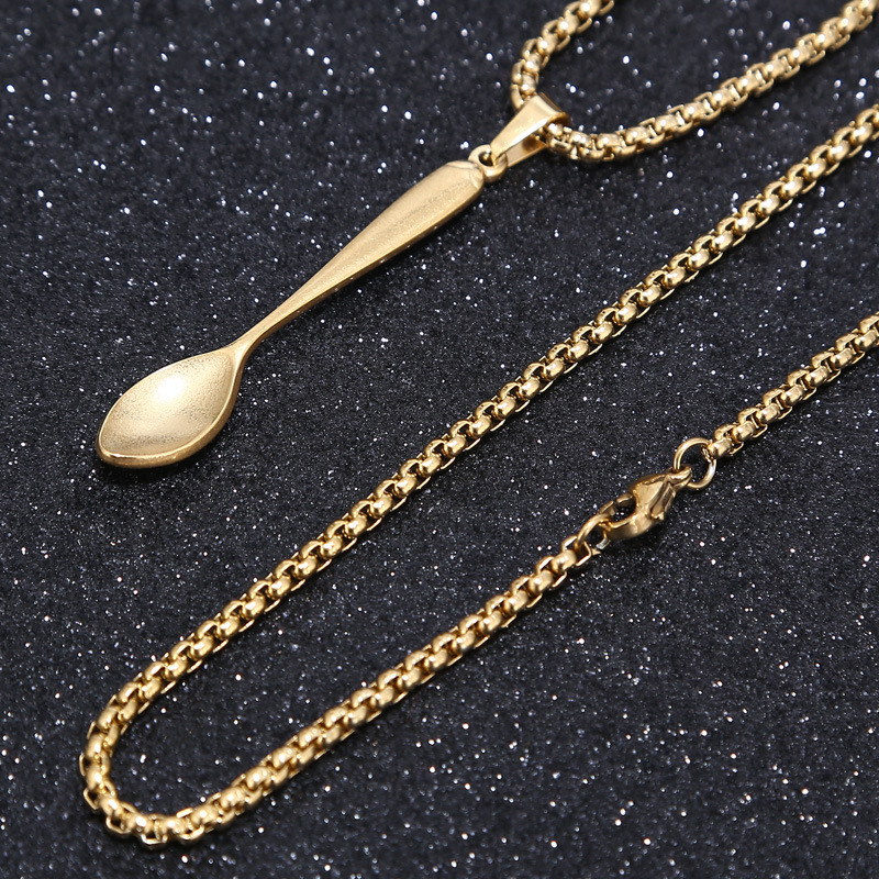 Wholesale Jewelry Retro Scissors Spoon Kitchen Knife 304 Stainless Steel Plating display picture 19