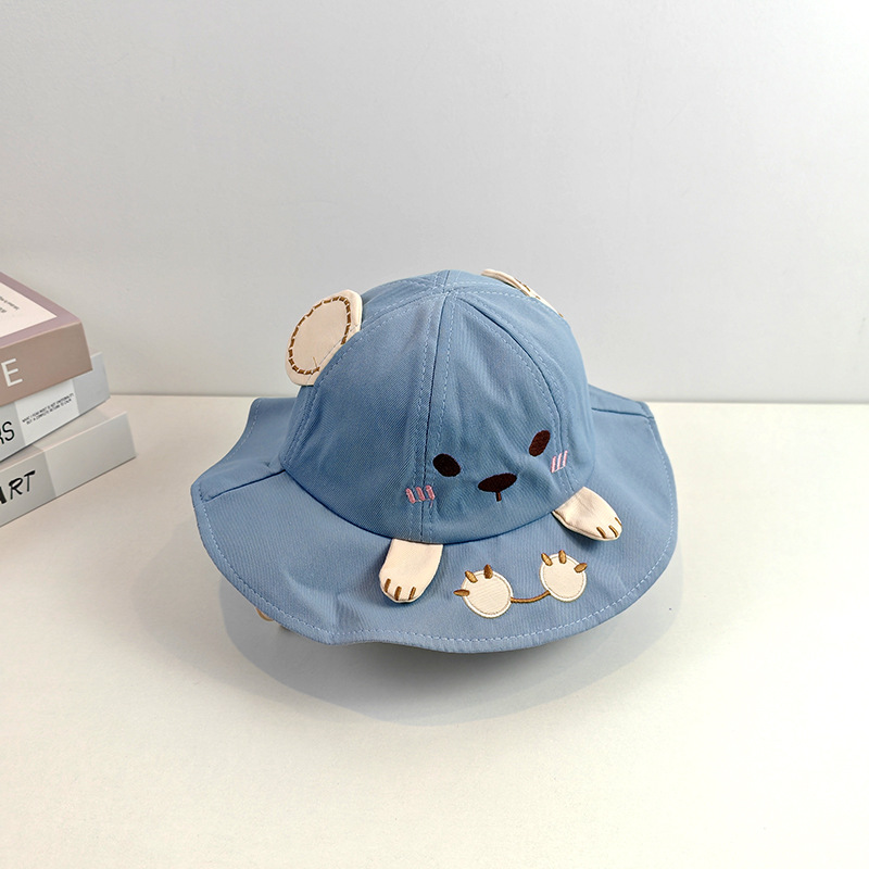 Sombreros para bebés primavera y otoño nuevo lindo lindo bebé de verano bebé pescador pequeño mes sombrero sombrero de sombra