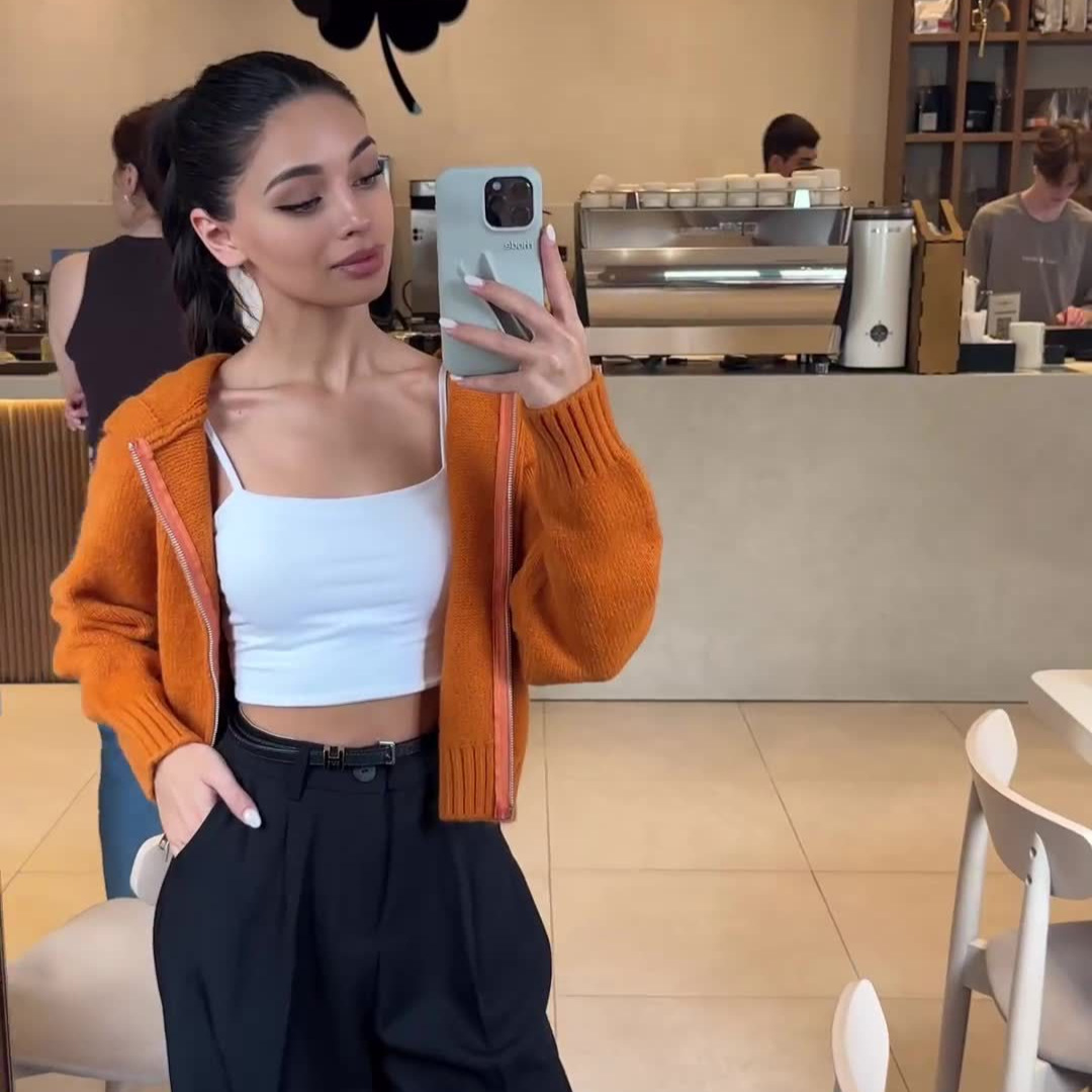 2024 otoño y invierno nueva Europa y América Amazon ropa de mujer transfronteriza con sombrero de color sólido corto de doble cremallera chaqueta cardigan de punto