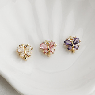 14K����ɫ�ʯ�������Ÿ����������������朴���diy�Ʒ���