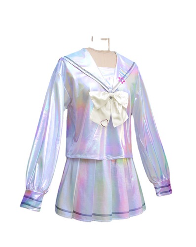 The streamer girl heavily relies on cosplay outfits—Tangtang, Chao Tianjiang, and the JK-style game uniforms from the cosplay clothing factory.