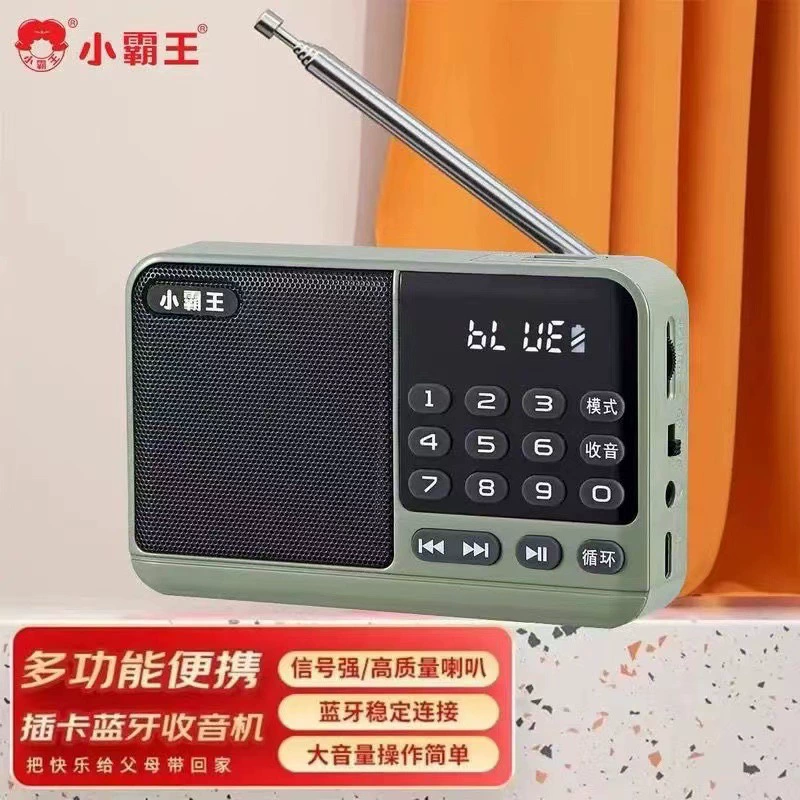 Портативная аудиосистема Little Overlord S52 с Bluetooth, караоке и поддержкой карт памяти для пожилых людей