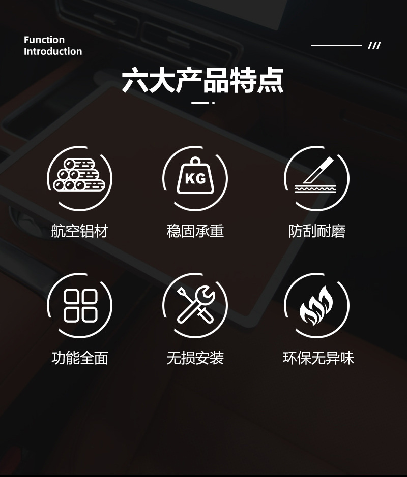 Car-Mounted Floating Round Table with Cup Holder, Suitable for Front and Rear Seats, for Drinking Tea and Working in the Car