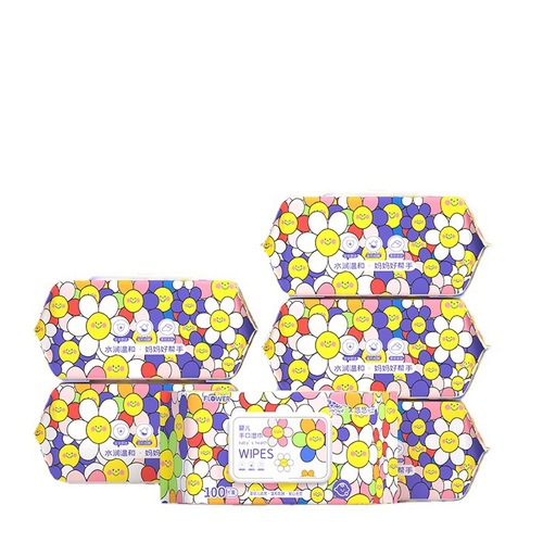 Baby Wet Wipes Newborn Hand Mouth Special Use Poop Baby Infant Toddler Wet Wipes 100 Count Thick Wholesale