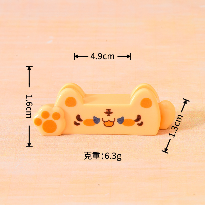 创意DIY举手猫猫夹树脂留言夹 桌面装饰小摆件名片夹送餐夹照片夹|undefined