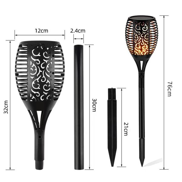 96LED flame lamp