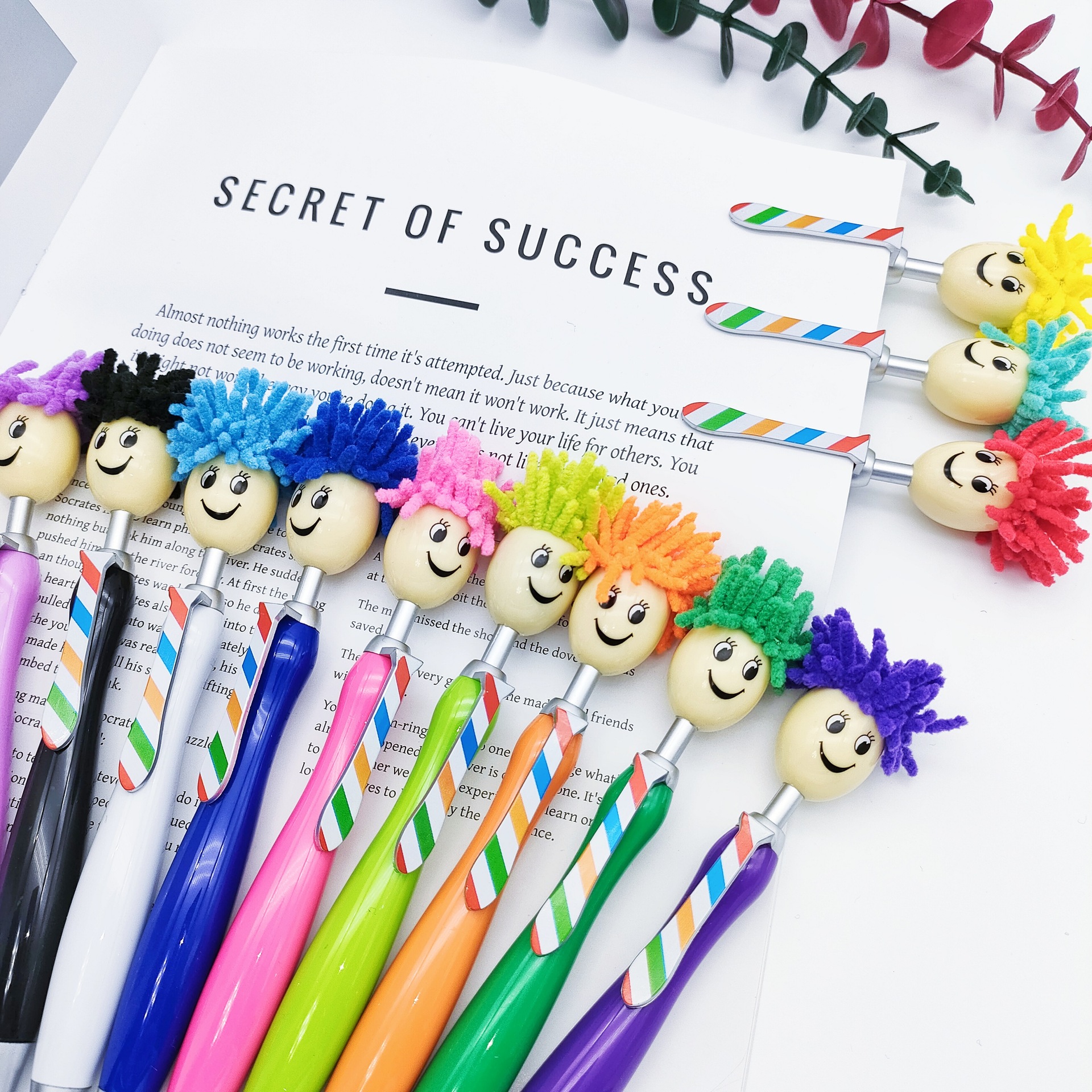 1 Piece Cartoon Class Learning ABS Plastic Cute Ballpoint Pen display picture 1