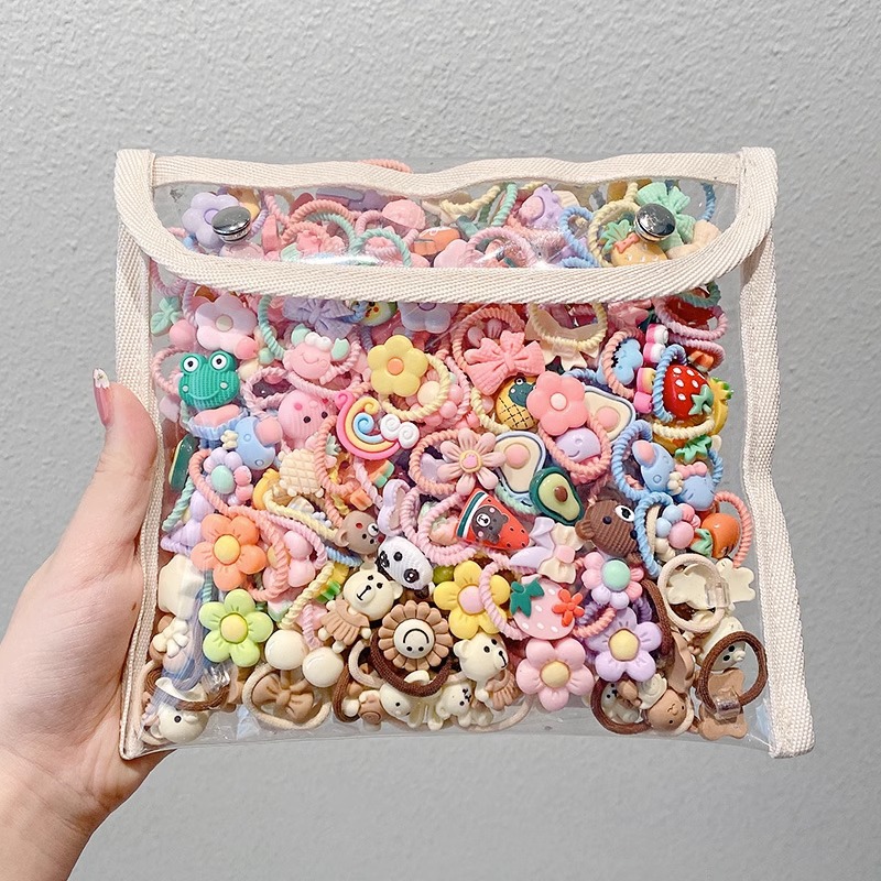 La cuerda del lazo del pelo del bebé la banda del pelo del pulgar de los niños tocado cuerda del pelo del bebé la niña no duele los accesorios del pelo de las muchachas de la banda de goma del pelo