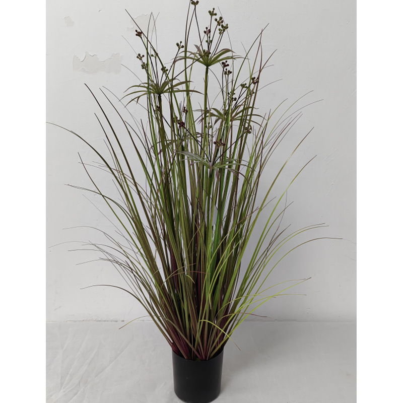 Simulación de plantas verdes, juncos, plantas en macetas, estilo nórdico, simulación de hierba de cola de perro, decoración de interiores, decoración de la sala de estar