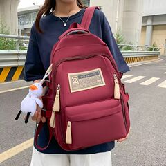 2025新型中高生リュックサック女子大学生カバン大容量多機能カジュアル外出リュックサック