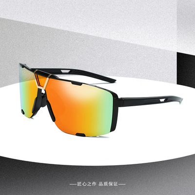 Riding Sunglasses UV400 Colorful Coating Lens outdoors motion Ride a bike glasses Cross border new pattern men and women Sunglasses