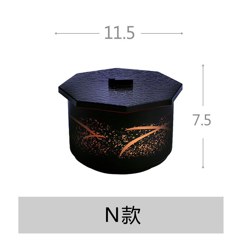 Cuenco de sopa de estilo japonés y coreano Cuenco de sopa de estilo japonés con tapa Cuenco de arroz de sopa de estilo japonés Cuenco de inmersión Cuenco comercial Cuenco de sopa de sabor creativo