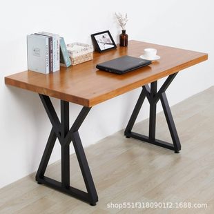 Wrought Iron Metal Furniture Table Leg Rack Load-bearing Desk Dining Table Leg Rack Creative Rice Word Office Computer Leg Bracket