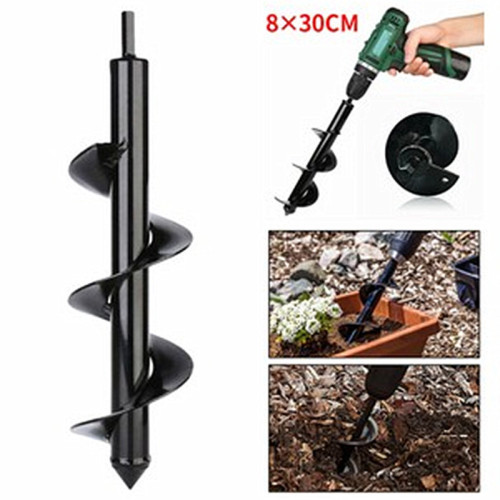 Ground drill garden loosening drill bit garden vegetable field digging artifact ground drill screw twist drill manufacturer direct sale