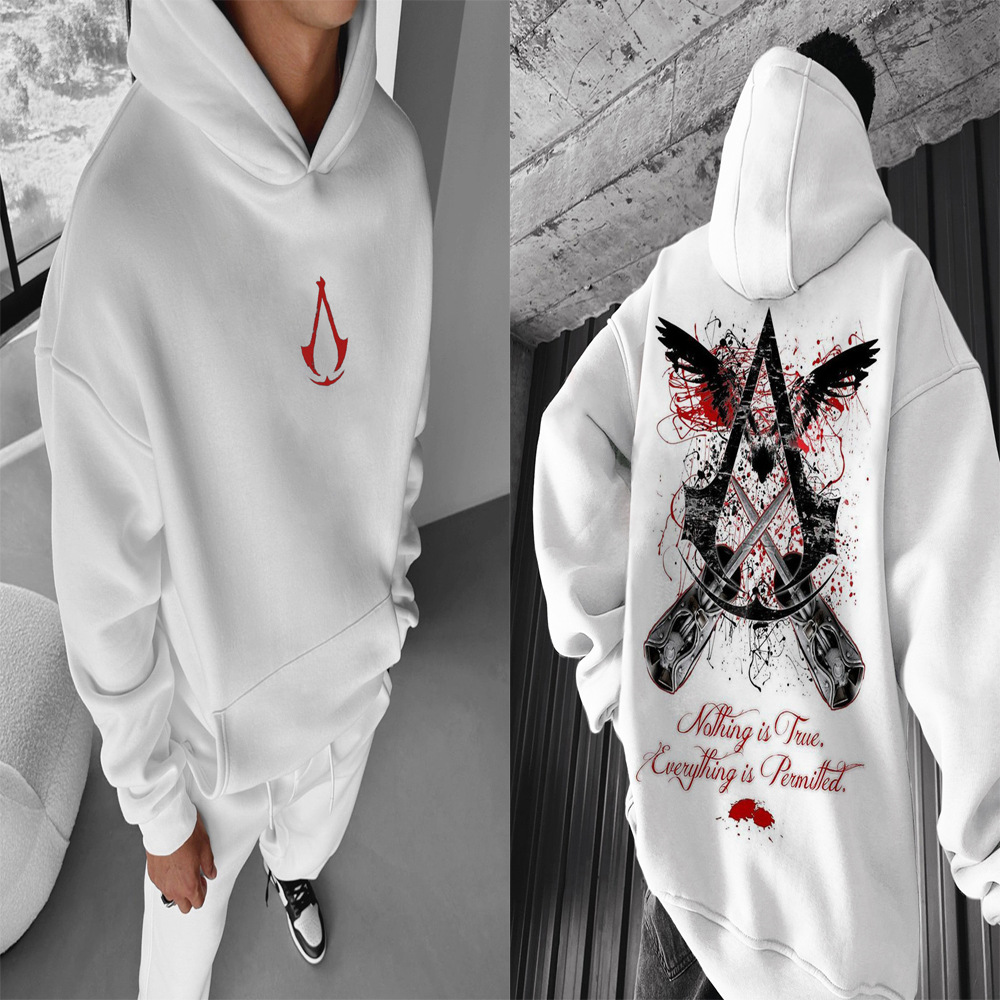 Estación independiente transfronteriza impresión digital para hombres y mujeres, parejas con capucha, suéter fresco de moda, ropa de otoño, blusa casual de otoño e invierno de Halloween