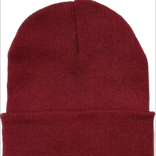 Knitted Hat Winter Unisex Warm Wool Beanie Crochet Edge Hat Outdoor Round Top Beanie Candy Wool Hat