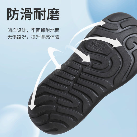 Men's Hole Shoes 2024 New Summer Non-slip Beach Shoes Sports Slippers Outer Wear Driving Sandals Men's Breathable